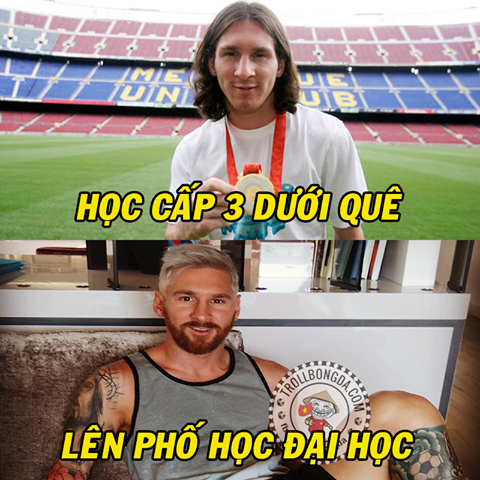 Mái tóc nhuộm bạc trắng khiến Messi phải nhận mưa gạch đá - Ảnh 4.