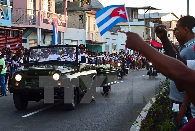 Hình ảnh lễ an táng tro cốt của lãnh tụ Cuba Fidel Castro Ruz  - Ảnh 5.