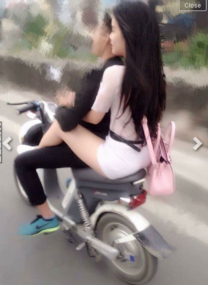 Hết hồn với kiểu ngồi bá đạo sau xe người yêu của thiếu nữ Việt - Ảnh 5.