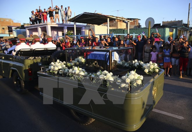 Hình ảnh lễ an táng tro cốt của lãnh tụ Cuba Fidel Castro Ruz  - Ảnh 7.