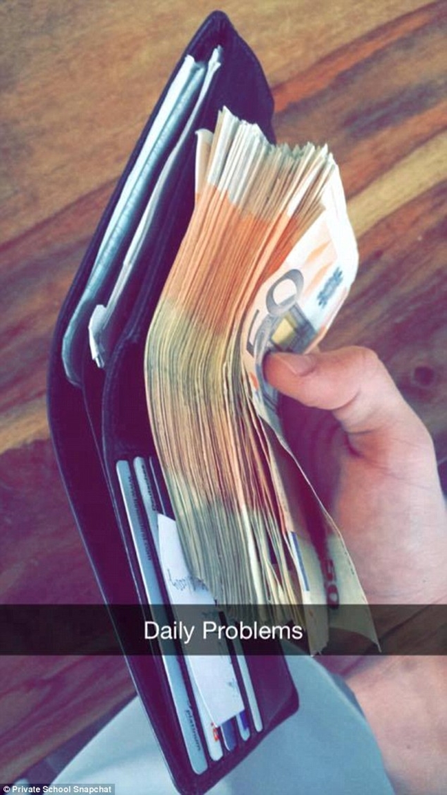 Hội học sinh nhà giàu trên Snapchat: Những đứa trẻ không biết để đâu cho hết tiền - Ảnh 9.