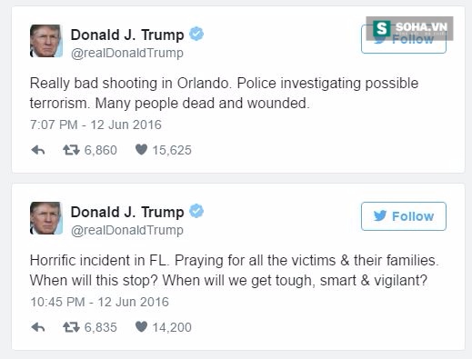 Hillary Clinton, Donald Trump lên tiếng về vụ xả súng Orlando - Ảnh 2.