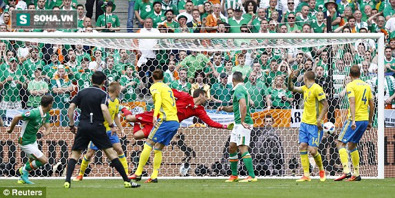 Ireland 1-1 Thụy Điển: Ibrahimovic hay không bằng... hên - Ảnh 2.