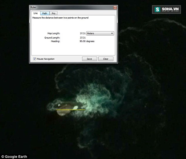 Google Earth phát hiện thủy quái dài 120m gần Nam Cực? - Ảnh 1.