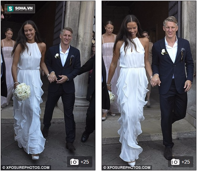 Ana Ivanovic rạng rỡ bên Schweinsteiger trong ngày cưới - Ảnh 1.