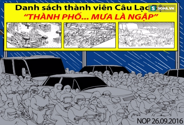 Hình ảnh hài hước về trận mưa lớn nhất từ sau năm 1975 ở Sài Gòn - Ảnh 1.