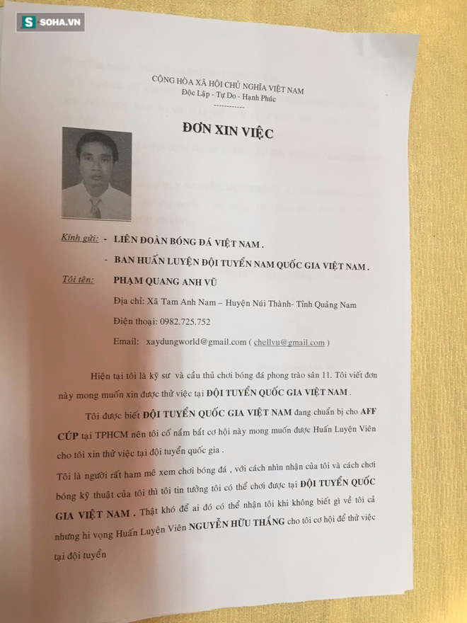 Hữu Thắng bất ngờ vì thanh niên cứng xin thử việc ở ĐT Việt Nam - Ảnh 1.