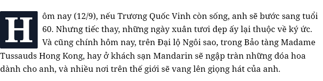 Trương Quốc Vinh: “Một giọt lệ làm đen tối cả đất trời…” - Ảnh 1.