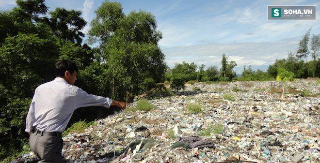 Cận cảnh bãi rác ở Thiên Cầm - nơi chứa rác thải của Formosa - Ảnh 8.
