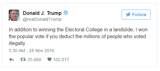 Trump tuyên bố sốc: Nếu trừ đi hàng triệu cử tri bất hợp pháp, thì tôi đã thắng cả phiếu phổ thông - Ảnh 1.