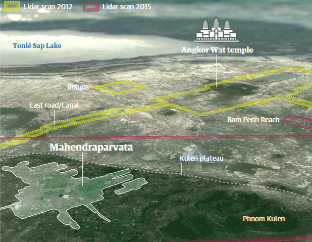 Phát hiện tàn tích thành phố cổ trong rừng sâu ở Campuchia - Ảnh 2.