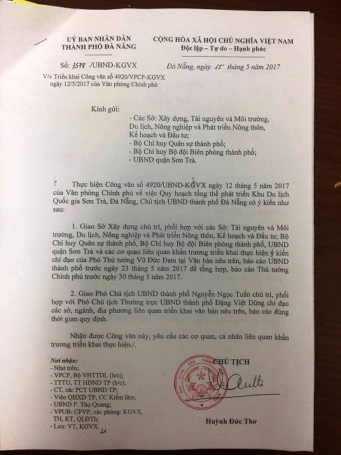 Đà Nẵng rà soát lại quy hoạch bán đảo Sơn Trà theo chỉ đạo của Phó Thủ tướng - Ảnh 1.