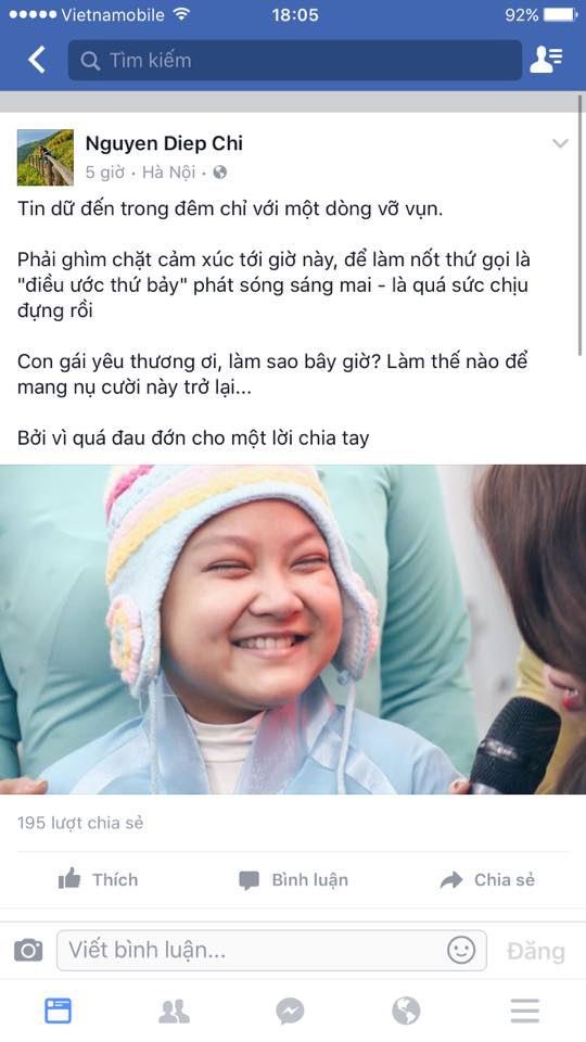 C&ocirc; b&eacute; Kh&aacute;nh Linh - tiếp vi&ecirc;n h&agrave;ng kh&ocirc;ng nh&iacute; của Điều ước thứ 7 đ&atilde; qua đời - Ảnh 1.