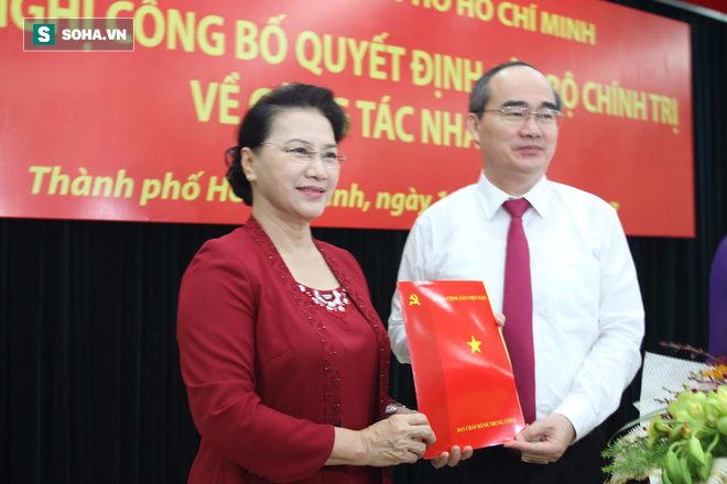 Toàn cảnh trao quyết định cho tân Bí thư TP.HCM Nguyễn Thiện Nhân - Ảnh 5.