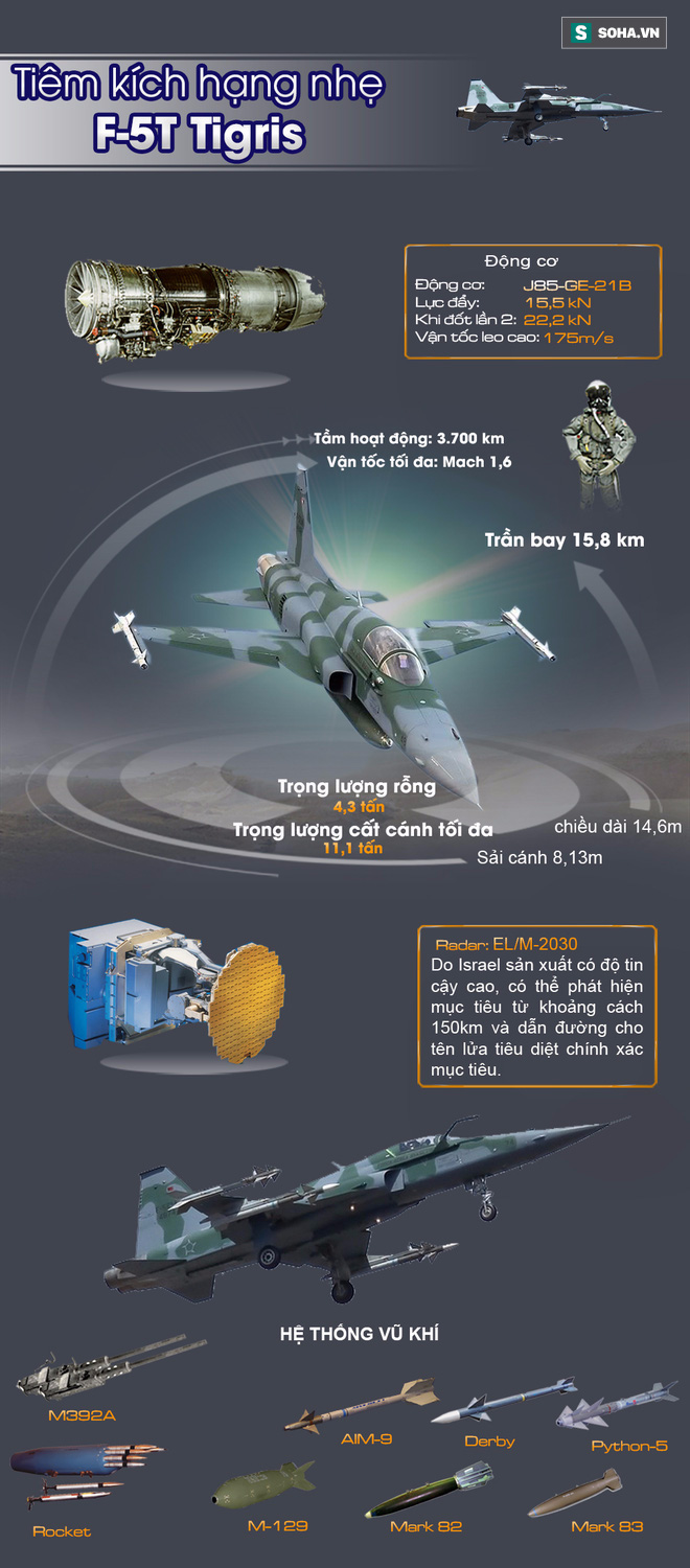 Tiêm kích F-5E của Thái Lan sau nâng cấp mạnh đến mức nào? - Ảnh 1.