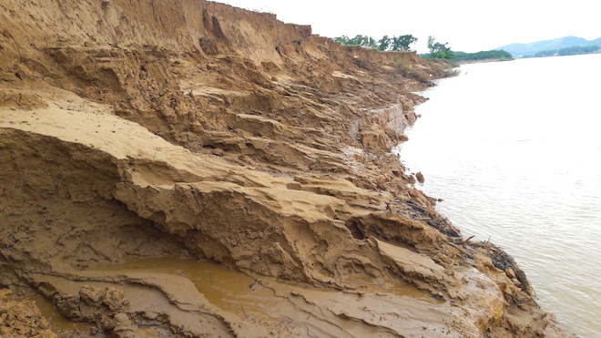 Video: Hàng trăm nghìn mét đất bị sông Lam nuốt chửng từng ngày - Ảnh 10.