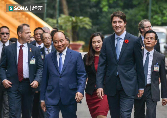 Những hình ảnh đầu tiên của Thủ tướng Canada Justin Trudeau ở Hà Nội - Ảnh 7.