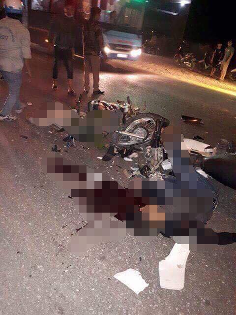 Vụ va chạm xe máy khiến 2 người chết: Nạn nhân thứ 3 bị thương nặng - Ảnh 1.