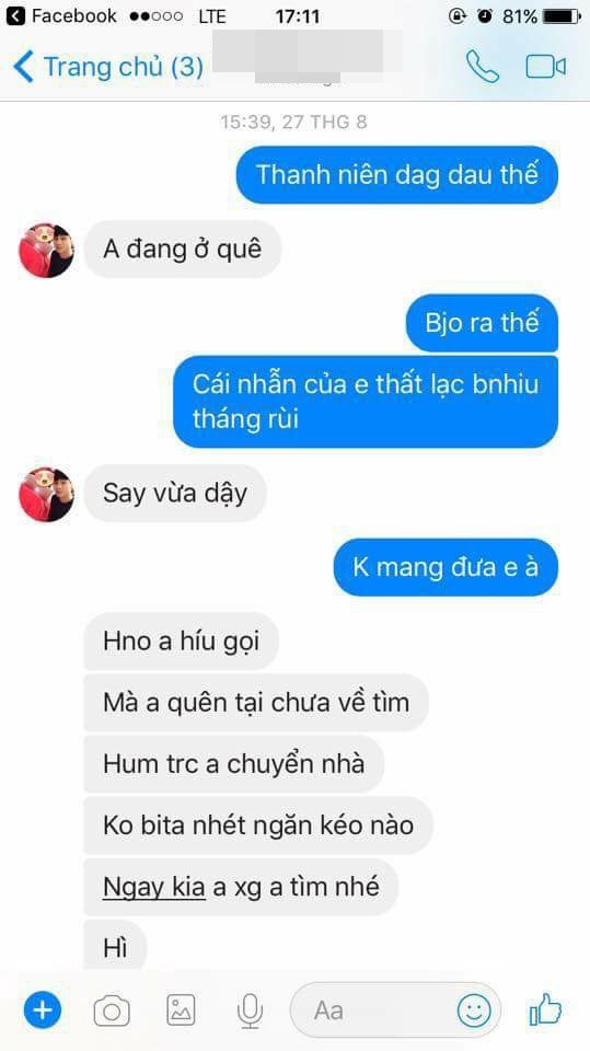 Thanh niên mượn nhẫn vàng của bạn gái đeo thử 7 tháng, viện đủ lí do để không trả lại - Ảnh 6.