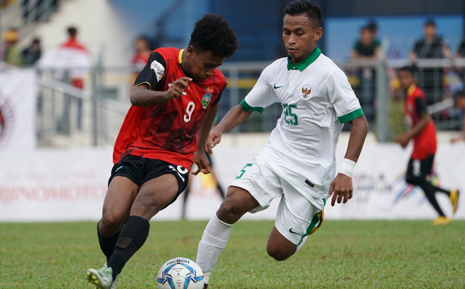 Timor Leste thắng Campuchia, có 3 điểm đầu tiên ở SEA Games 29 - Ảnh 1.