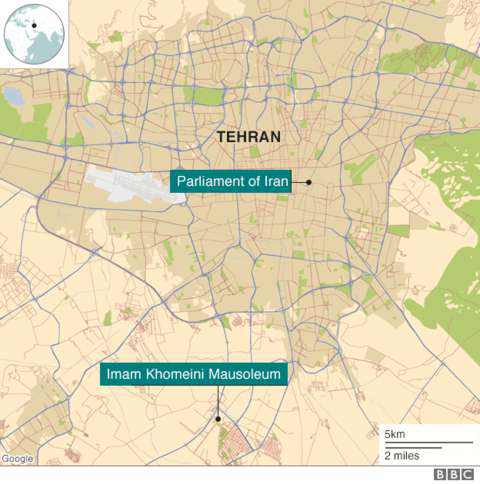 Iran: Nổ súng trong Quốc hội và tấn công tự sát ở lăng Khomeini, 2 vệ binh thiệt mạng - Ảnh 2.