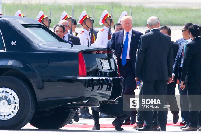 Tổng thống Donald Trump tới Cung Ariyana, phát biểu tại APEC CEO Summit - Ảnh 5.