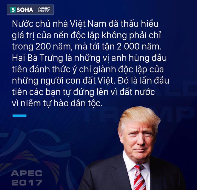 Tổng thống Mỹ Donald Trump: Việt Nam đã hiểu giá trị của nền độc lập từ 2.000 năm trước - Ảnh 1.