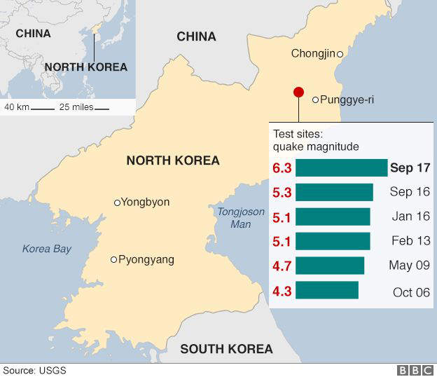 Triều Tiên động đất cấp 3.4, tâm chấn 0km, khả năng cao do thử hạt nhân - Ảnh 1.