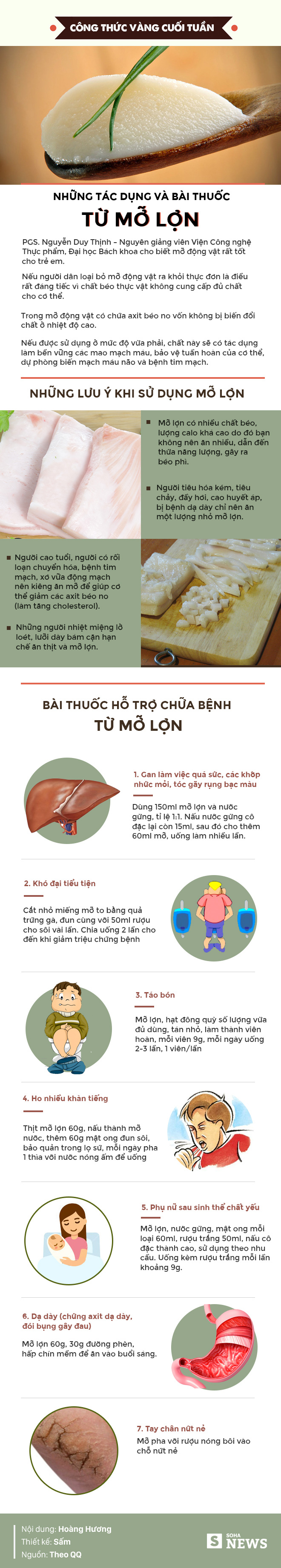 Không ăn mỡ lợn, bạn đã bỏ phí những tác dụng và 7 bài thuốc hay: Căn bếp nào cũng nên có! - Ảnh 1.