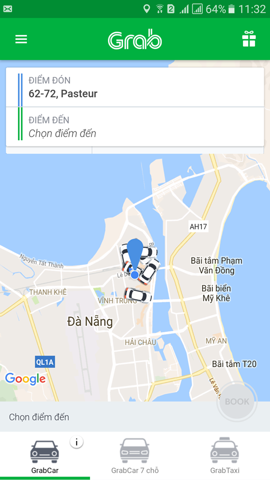 Theo chân xe GrabCar hoạt động trái phép tại Đà Nẵng - Ảnh 2.