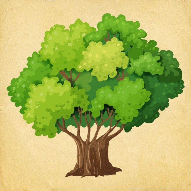 Trắc nghiệm tâm lý Bạn nhìn thấy cái cây hay con công đầu tiên trong tranh