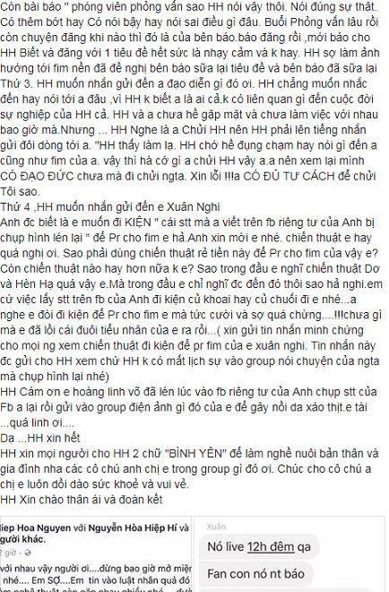 Diễn viên Hòa Hiệp bức xúc tố học trò của bà bầu Hồng Vân dùng chiêu hèn hạ - Ảnh 3.