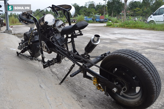 Cận cảnh chiếc mô tô chế độc nhất vô nhị vừa bị CSGT Đà Nẵng bắt giữ - Ảnh 9.