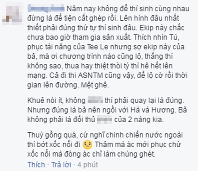 Ê-kíp Minh Tú tố ban tổ chức The Face Việt cắt ghép, ưu ái Lan Khuê? - Ảnh 7.