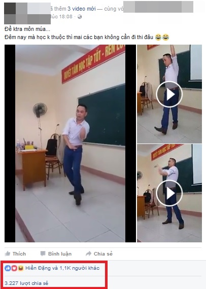 Clip thầy giáo Sư Phạm múa trên bục giảng hút triệu lượt xem - Ảnh 2.