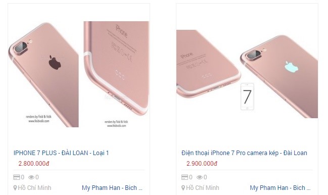 Giáp Tết, iPhone 7 hàng nhái tung hoành trên kênh bán online - Ảnh 1.