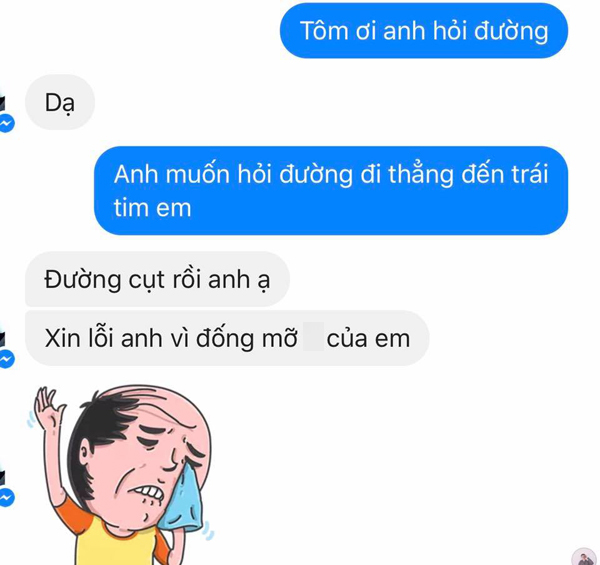 Trào lưu nhắn tin hot nhất Facebook hôm nay: Cho em hỏi đường nào đến trái tim anh? - Ảnh 1.