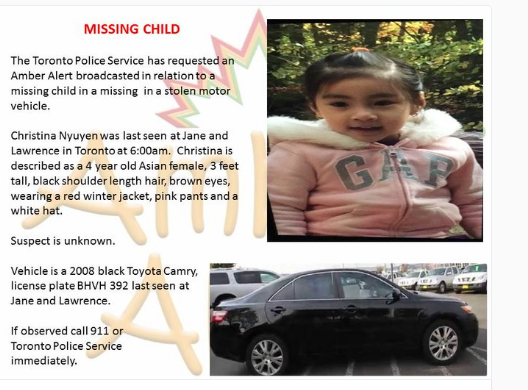  Mẹ bỏ con trong ô tô, bé gái 4 tuổi gốc Việt mất tích cùng chiếc xe ngay cửa nhà - Ảnh 2.