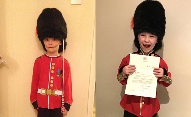 Bé trai 6 tuổi gửi thư xin làm cận vệ hoàng gia, Nữ hoàng Anh bất ngờ hồi đáp - Ảnh 2.