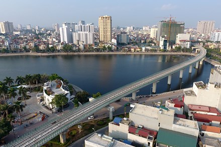 Cận cảnh đường ray tuyến đường sắt Cát Linh - Hà Đông - Ảnh 1.