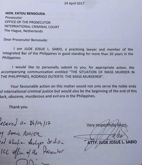 Ông Duterte chính thức bị kiện ra Tòa Hình sự Quốc tế - Ảnh 2.