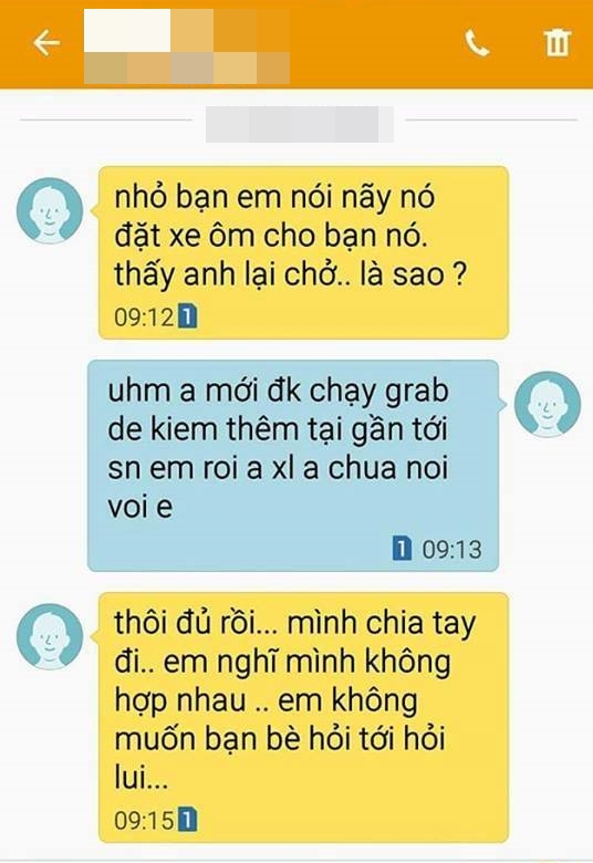  Chàng trai tội nghiệp bị bạn gái đá không thương tiếc vì tội... chạy xe ôm - Ảnh 1.