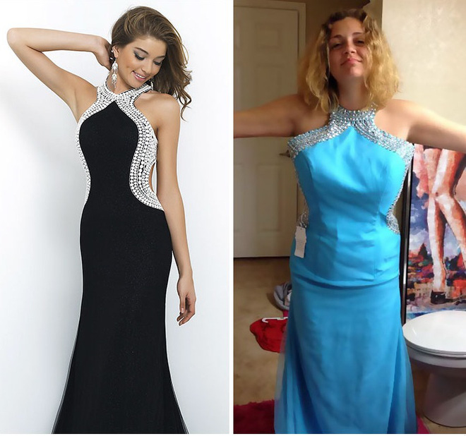 Những bộ váy prom thảm họa mua online biến công chúa thành phù thủy trong chớp mắt - Ảnh 1.