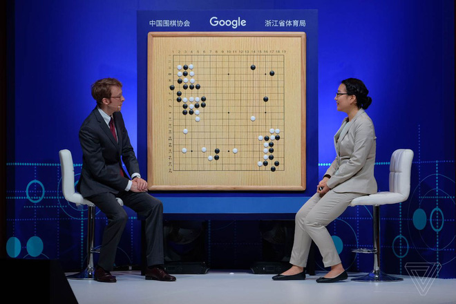 Kết thúc game đấu đầu tiên, trí tuệ nhân tạo AlphaGo chiến thắng kỳ thủ cờ vây số 1 thế giới người Trung Quốc trong trận đấu vô cùng nghẹt thở - Ảnh 1.