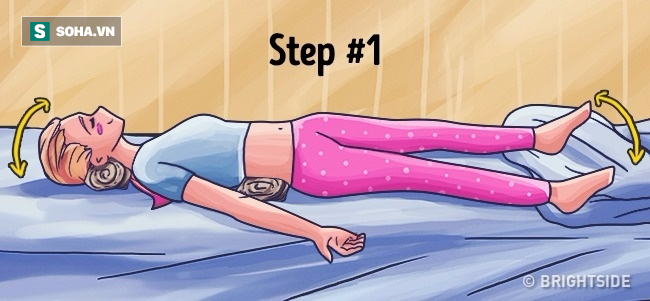 4 bài tập hiệu quả dành cho người khó ngủ: Mất 2 phút và ngay trên giường ngủ - Ảnh 3.