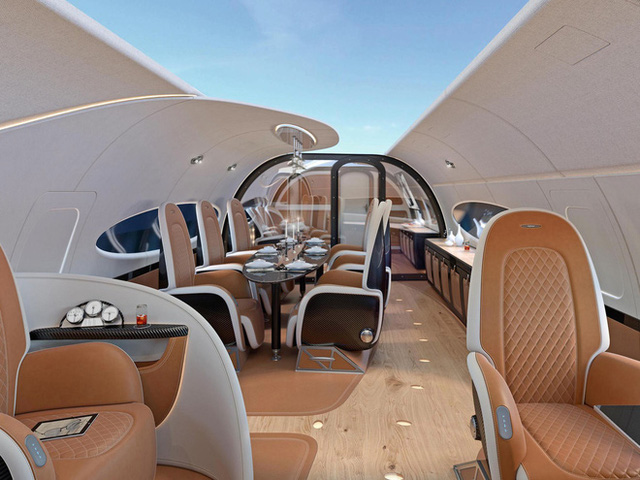 Thiết kế mới của Airbus gây sửng sốt vì trần máy bay trong suốt, giúp hành khách nhìn ngắm bầu trời - Ảnh 1.