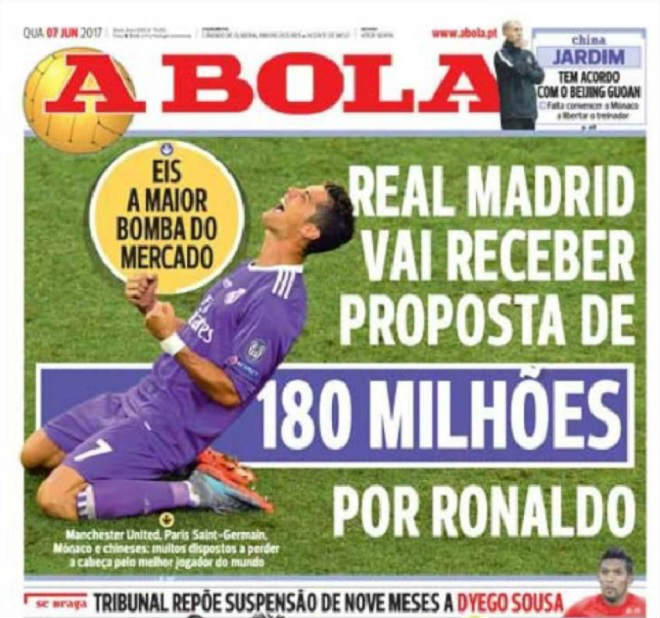 MU & PSG đấu giá Ronaldo: Real chào bán 180 triệu euro - Ảnh 2.