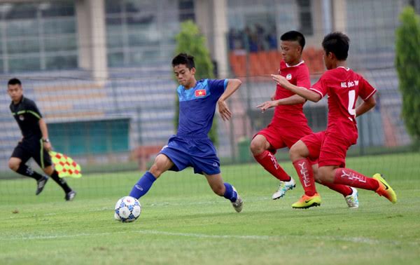 Đàn em Văn Quyến thắng đậm U15 Đài Bắc Trung Hoa - Ảnh 1.