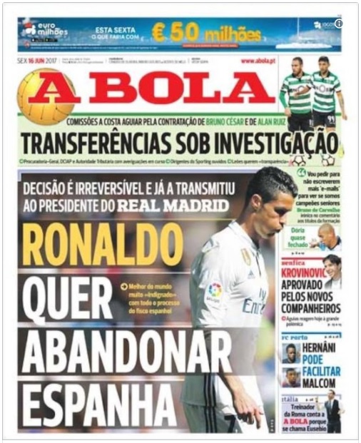 Báo chí châu Âu khẳng định: Ronaldo đòi rời Tây Ban Nha! - Ảnh 1.