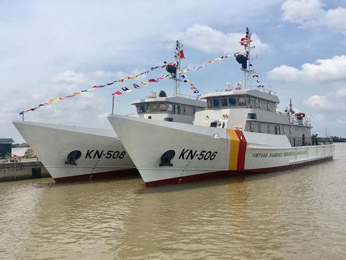Nhà máy X51 hạ thủy hai tàu kiểm ngư thiết kế KN 3600 - Ảnh 2.